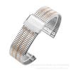 Para Huawei GT2/GT3 Correa Siete Perlas Inteligente Correa de Reloj Ashanu Acero Inoxidable Metal Apple Watch