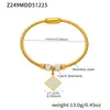 Mistério e Elegância: Conjunto de Pulseiras com Fecho de Aço Inoxidável Micro-Incrustado de Zircônia 5A de Alta Qualidade, Banhado a Ouro 18K Real, Pulseira Simples e Estilosa