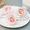 Flores Rosa Europeia de Seda Decoração de Cena de Casamento Flores Artificiais Enfeites DIY Flores Biomórficas Acessórios Feitos à Mão