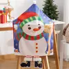 Capa de cadeira de Natal nova transfronteiriça com pés cartoon boneco de neve velho homem restaurante casa vestir suprimentos de Natal atacado