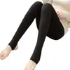 Leggings Femininas para Roupa Externa na Primavera, Outono e Inverno, Meia-Calça de Veludo Plus Size, Meia-Calça com Pé Efeito Perna Nua Cor da Pele