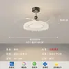 Lámpara Ventilador de Techo Simple Estilo Nórdico para Dormitorio, Lámpara de Araña de Lujo Ligero Francés para Comedor, Lámpara Ventilador Invisible para Sala de Estar, Protección Ocular para Sala de Estudio