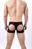 Roupa Íntima Masculina Boxer de Renda Tendência Estilo Coreano Verão Respirável e Confortável Quatro Cantos Vazados D5016