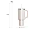 Pajita de Vidrio de Borosilicato Extendida de 10 mm, 28-30 cm de Alto, Accesorios para Taza Térmica Stanley, Amazon
