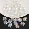 Nuevo Producto 8x10mm Cabeza de Gato Agujero Cruzado Colgante de Vidrio Pulsera DIY Collar Accesorios para Joyería Venta al por Mayor en Stock