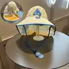 Sombrero de Sol Delgado de Ala Ancha Abierto para Niños de Primavera y Verano con Protección para el Cuello para Niños y Niñas