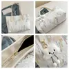 Bolso de Mano Informal para Viajes Diarios, Bolsa Tote de Gran Capacidad, Bolso de Hombro Personalizado de Moda Tendencia, Bolsa Tote Rayada Bordada