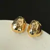 Pendientes Irregulares Martillados de Meteorito de Lava Estilo Europeo y Americano para Mujer, Pendientes Versátiles de Moda y Sencillos, Pendientes de Estilo Minimalista