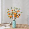 Rama artificial falsa simulación modelo naranja sala de estar hogar decoración de Año Nuevo simulación árbol frutal Naranja