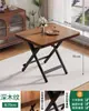 Mesa de jantar dobrável para uso doméstico, mesa pequena, mesa redonda simples, portátil para casas de aluguel, uso externo, adequada para montar barracas e comer