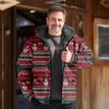 Jaquetas de Algodão Masculinas Europeias e Americanas de Inverno Transfronteiriças, Quentes e Duráveis, Forradas com Lã, Impressão Digital 3D, Design Moderno Multi-Padrão