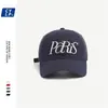Boné de Baseball Bordado com Carta de Paris Estilo Song Yuqi para Mulheres, Boné Versátil com Top Macio para Afinar o Rosto, Chapéu de Sol da Moda
