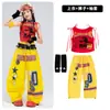 Roupa de Jazz para Meninas, Top Cropped com Alças, Conjunto de Fantasia de Dança para Meninas, Roupa de Performance de Street Dance para Meninas