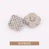 Fivela de Diamante Flor de Ameixa Botões de Metal Botões de Camisa Botões de Tricô para Suéter Botões Dourados Acessórios de Roupa