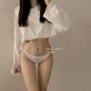Docinho Eu Miado Garra Estilo Japonês Algodão Puro Roupa Íntima Feminina Cintura Baixa Cadarço Tira Destacável Menina Bidimensional Calcinha
