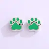 Venda Quente Transfronteiriça Pingente de Óleo Contas Soltas de Furo Grande Pulseira de Patinha de Gato Fofa Pulseira de Colar DIY com Contas Acessórios de Joias Atacado