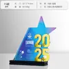 Trofeo Personalizable Color Cristal Metálico 2025 para Reunión Anual de Empleados Premios de Aniversario Competencia Medalla Creativa Personalizable