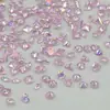 Zirconia translúcida color coñac rosa, base plana, biselado, 5A, no se caen, mini decoración de uñas brillante a granel, pedrería para uñas forma marquise