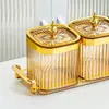 Recipiente de almacenamiento hermético para cocina, apto para alimentos, caja de plástico cuadrada transparente para granos y fideos, a prueba de moho y humedad.