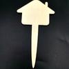Jardinagem de madeira flor suculenta etiqueta signboard inserção atacado DIY bolo plug-in em estoque 5/bag
