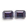 Pedra Solta de Moissanita Corte Esmeralda Irregular Cabochão Facetado Retangular Moissanita Roxo Imperial Moissanita Roxo-Avermelhado Profundo