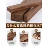 Tiras de madera, cuadrados de madera, tiras largas de madera maciza carbonizada anticorrosión, bordes de tablones de madera, rejillas de quilla, tiras decorativas hechas a mano, cortadas y personalizadas.