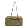 Bolsa Boston de nailon simple para mujer, bolsa de axila casual de gran capacidad, bolso de hombro ligero y versátil para mujer