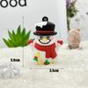 Llavero Colgante de Navidad Papá Noel Santa Muñeco de Nieve Árbol de Navidad Accesorios Pegamento Suave Navidad Pequeños Regalos