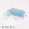 Bolsa de almacenamiento para manualidades decorada con encaje y cuerda retorcida color perla, para guardar labiales, audífonos, monedas, artículos varios y maquillaje, personalizable