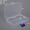 Suministro del Fabricante de Cajas de Plástico Transparentes de 5 Compartimentos, Cajas de Piezas Desmontables, Cajas de Empaque para Productos de Pesca, Cajas de Almacenamiento para Hilo y Agujas