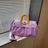 Bolsa de Viaje de Moda Portátil para Mujer, Almacenamiento, Ligera, Gran Capacidad, para Nadar, Deportes, Fitness, Viajes Cortos, Viajes de Negocios, Bolsa de Equipaje