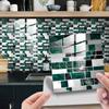 DJ077-093 Patrón de Azulejo Retro Película de Cristal Adhesiva Imitación Mosaico Visual 3D Pegatina Decorativa para Azulejos Pasta de Renovación