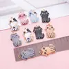 Colgante de gato de dibujos animados fresco, gatito impreso multicolor para pendientes, pulseras, bolsos y materiales para accesorios hechos a mano