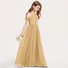 Vestido Chiffon Novo Estilo para Performance de Piano de Meninas, Vestido para Performance de Orquestra, Vestido Longo para Competição de Violino, Primavera