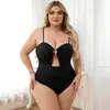 Ropa Interior Moldeadora Tallas Grandes Transfronteriza con Cierre Frontal, Control de Abdomen, Moldeado de Cintura, Body de Encaje Levanta Glúteos, Doble Uso para Uso Diario y Fiestas