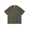 Camiseta de Algodón Puro de Peso Pesado para Hombre, Estilo Básico Holgado de Verano, Camiseta Interior Negra y Blanca de Media Manga con Cuello Redondo, Personalizable con Logo