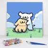 20*20 Pintura al Óleo Digital de Dibujos Animados de Anime Pintura Decorativa DIY para Colorear Hecha a Mano para Niños Stock Listo Pintura al Óleo Digital al por Mayor