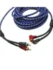 Audio para Coche Amplificador de Coche Modificado Cable para Subwoofer 5m Cables de Señal de Audio RCA