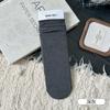 Calcetines Zhuji para Mujer de Algodón Absorbentes de Sudor Transpirables Elásticos Sin Costuras de Media Pantorrilla Color Sólido Resistentes al Desgaste Anti-Pilling Calcetines de Felpa