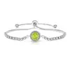 Transmisión en Vivo Más Vendido Pulsera Octagonal Corte Rosa Incrustada con Diamante de Alto Carbono Piedra Preciosa de Color Padparadscha Joyería Dropshipping