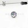 Aretes de Aleación de Titanio G23 con Borde Dentado Incrustados con Piedra Ojo de Gato Piercing Labial de Titanio con Rosca Interna Piercing en la Lengua Joyería para Piercings Corporales