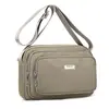 Bolso de Pecho de Moda, Riñonera, Mochila Cruzada Casual de Tela de Color Sólido Estilo Coreano para Mujer, Bolso Pequeño de Hombro Único, Bolso de Hombro de Tela de Nylon