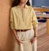 Camisa Falsa de Dos Piezas Estilo Retro Francés Solightr para Mujer Primavera 2026 Nueva Camisa de Manga Larga Holgada Pulóver