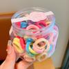 Elástico de cabelo infantil não machuca o cabelo cor de renda em lata elástico de cabelo de alta elasticidade para meninas corda de cabeça de bebê