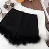 Shorts de Traje Adelgazantes de Cintura Alta Versátiles de Moda Pantalones Casuales de Pierna Ancha Pantalones Cortos tipo Bota Pantalones Cortos Ajustados 2024