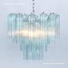 Francés Murano Lujo Ligero Nórdico Vintage Sala de Estar Cristal de Murano Comedor Iluminación Retro Villa Candelabro de Cristal