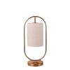 Lámpara de mesa nórdica para dormitorio, mesita de noche, sencilla, personalizada, creativa, nueva, china, retro, de tela cálida, de madera maciza, con atenuación, luz de noche