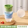 Molde Grande para Bolas de Hielo Máquina de Hielo para Refrigerador Whiskey Hogareño Esférico Grande de Silicona Cubito de Hielo Redondo Herramienta de Trituración Bandeja de Hielo