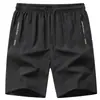 Pantalones Cortos para Hombre, Pantalones Casuales, Pantalones Cortos Deportivos para Correr de Talla Grande para Hombre, Pantalones Cortos Rectos de Seda de Hielo Delgada de Secado Rápido para Verano