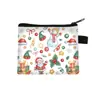 Bolsas de Navidad Transfronterizas Bolsas de Navidad Estilo Nuevo Bolsos para Niños Caricatura Mini Billetera Tarjeta Linda Estampada